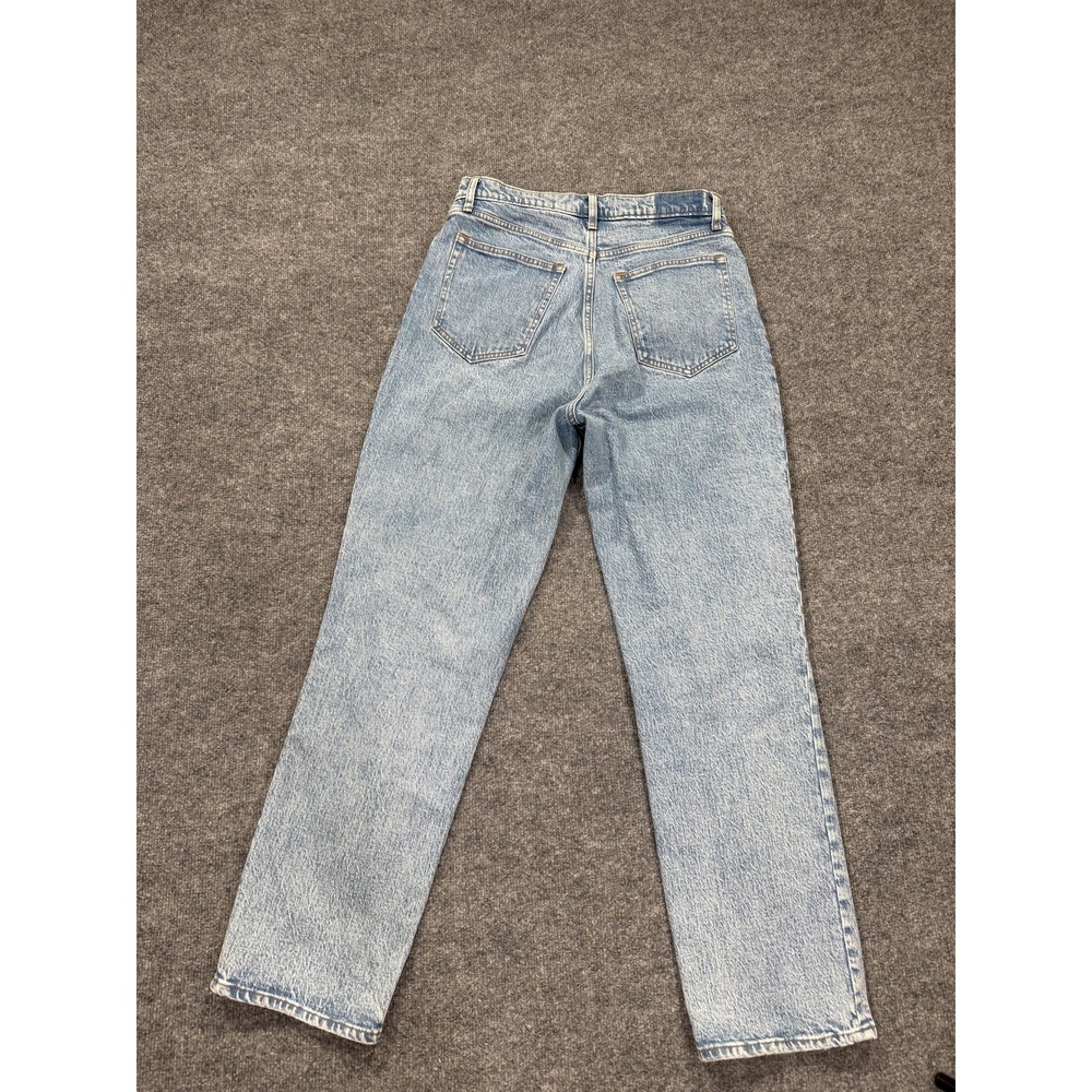 Abercrombie & Fitch Jeans Womens 12 Light Wash Blue 90s Straight Ultra High Rise - Picture 7 of 8